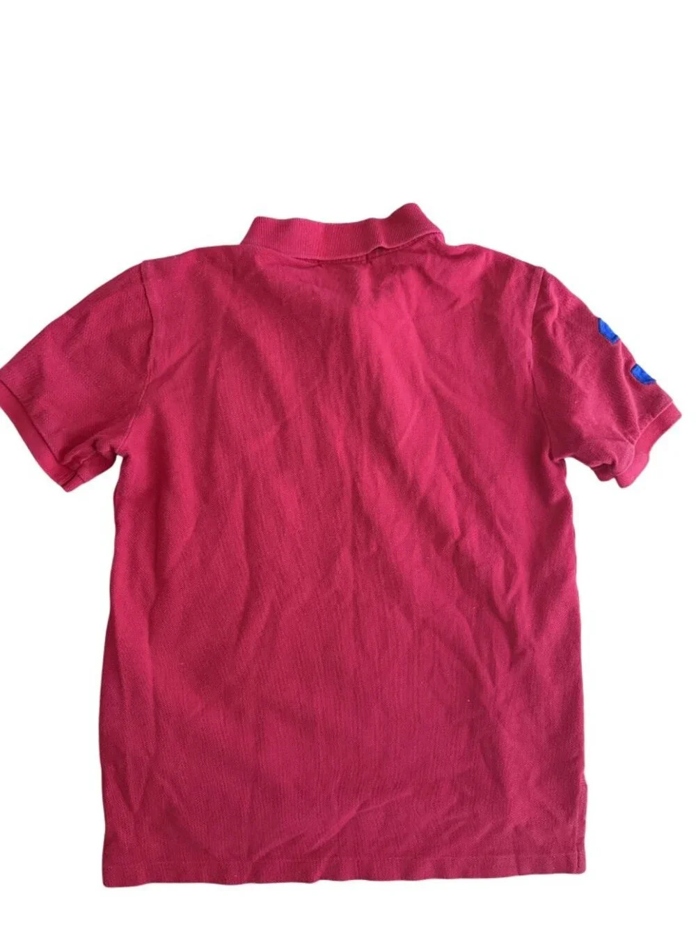 Polo Ralph Lauren Boys Polo Collared Shirt Red Size M 10-12 [jb]